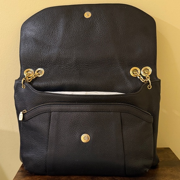 MCM Black Shoulder Bag with Gold Hardware MCM Handbag Authentic MCM - Picture 7 of 15